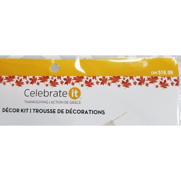 Thanksgiving Decorating Kit "GIVE THANKS" Turkey Acorns Pumpkins +++Celebration - Picture 6 of 6